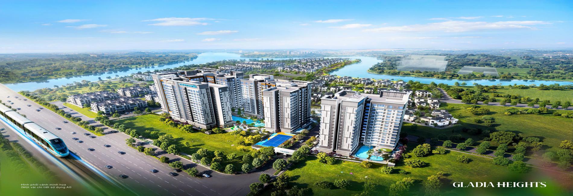 phối cảnh dự án Gladia Heights Quận 2